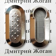 Корпус под автоключ Fiat (Фиат), серебристый