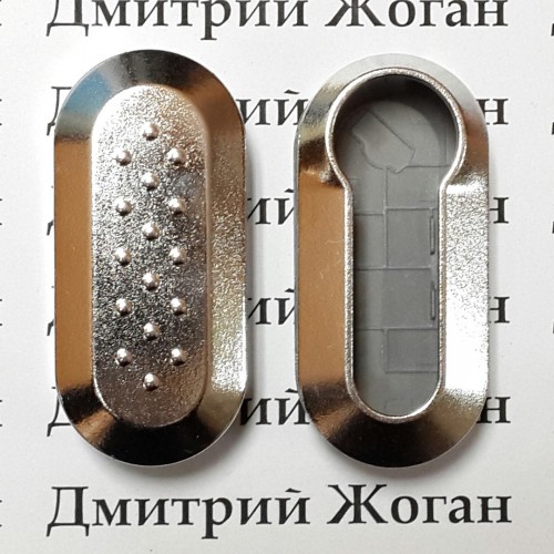 Корпус под автоключ Fiat (Фиат), серебристый