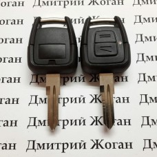 Корпус ключа для Opel Astra (Опель Астра),2 кнопки с лезвием YM28