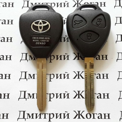 Корпус автоключа Toyota (Тойота) 3 кнопки под переделку лезвие TOY 43
