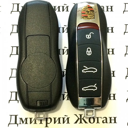 Корпус смарт ключа для Porsche Panamera, 911 (Порше Панамера) 4 кнопкu