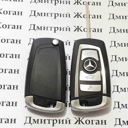 Корпус выкидного ключа MERCEDES  SPRINTER (Мерседес  Спринтер) 3 кнопки