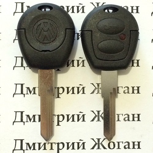 Корпус авто ключа Volkswagen (Фольксваген) 2 кнопки , лезвие HU49