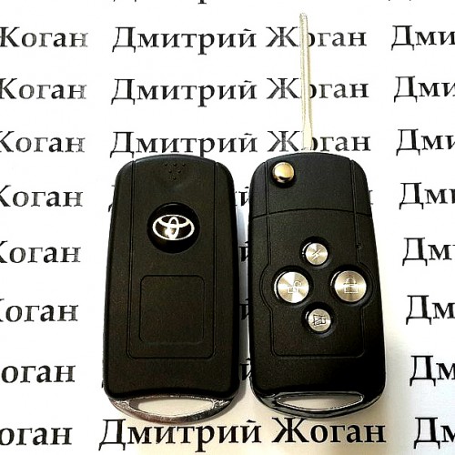 Корпус выкидного ключа для TOYOTA (Тойота) 4 - кнопки, лезвие TOY 43 