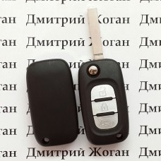Корпус выкидного автоключа для Renault (Рено) 3 - кнопки,лезвие VA2