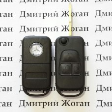       Корпус выкидного ключа MERCEDES W140, S-class (Мерседес), 3 кнопки, лезвие HU39