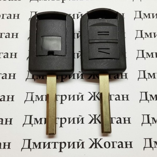 Корпус авто ключа для Opel (Опель) 2 кнопки, лезвие HU43