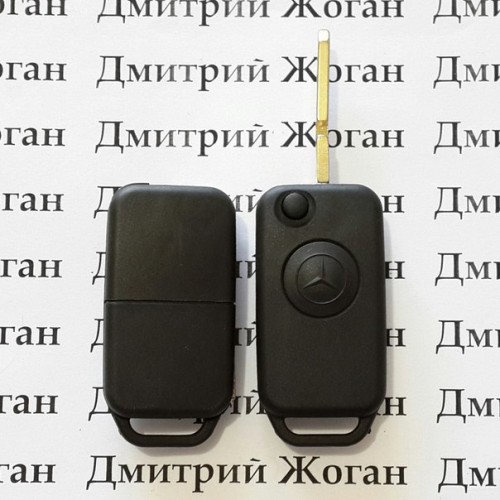 Корпус выкидного ключа MERCEDES W124, W140 (Мерседес) корпус 1 - кнопка, лезвие HU39