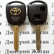 Корпус для ключа TOYOTA Prado, Corolla, Rav 4 (Тойота Прадо, Корола, Рав 4) под 2 - кнопки, лезвие TOY43