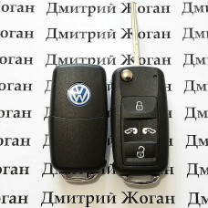 Корпус выкидного ключа для VOLKSWAGEN Multivan (Фольксваген Мультиван) 4  кнопки
