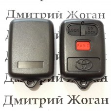 Корпус пульта для Toyota (Тойота) 2 кнопки + 1 (panic)