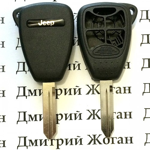 Корпус для автоключа Jeep (Джип) 4 кнопки + 1 (panic)