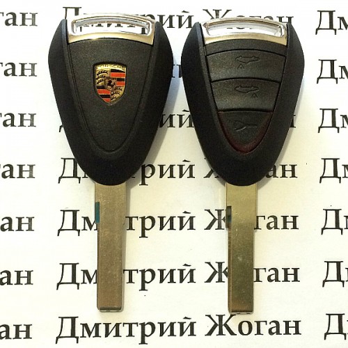 Корпус автоключа для Porsche (Порше) 3 кнопки, лезвие HU66