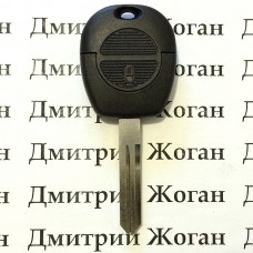 Корпус ключа для Nissan (Ниссан) Примера, Альмера, Х-Трейл, Навара  2 ― кнопки, лезвие NSN14 