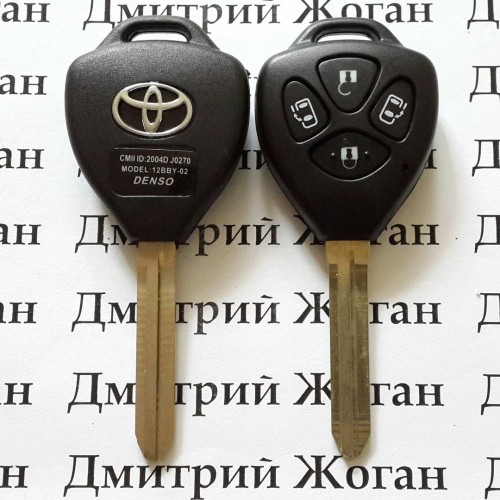 Корпус для автоключа Toyota (Тойота) 4 - кнопки, лезвие TOY43