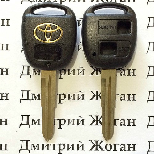 Корпус ключа Toyota (Тойота) под 2 кнопки, лезвие TOY41R