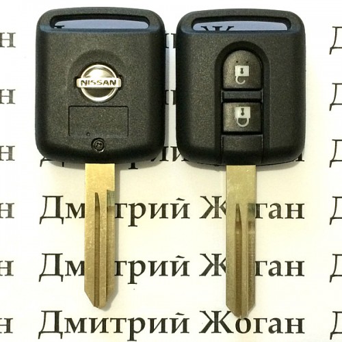 Корпус ключа для Nissan (Ниссан)  Кашкай, Микра, Ноут, Мурано, Патфайндер, Навара 2 - кнопки, лезвие NSN14