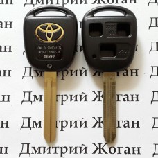 Корпус авто ключа для TOYOTA Camry (Тойота Камри) под 3 кнопки , лезвие TOY 43