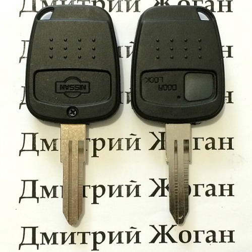Корпус авто ключа Nissan (Ниссан) 1 - кнопка, лезвие NSN11