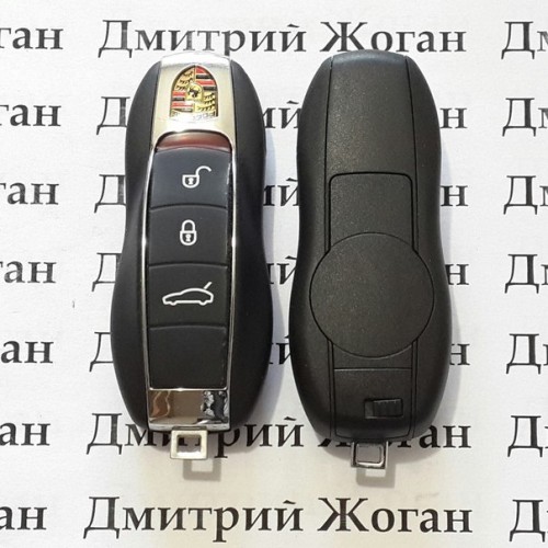    Корпус смарт ключа для Porsche  Panamera, 911 (Порше) 3 кнопки , лезвие HU66