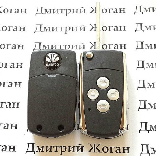 Корпус выкидного ключа для Daewoo Lanos (Дэу Ланос) 4 - кнопки