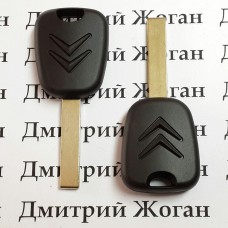 Ключ для Citroen (Ситроен) лезвие HU83T, с чипом ID46