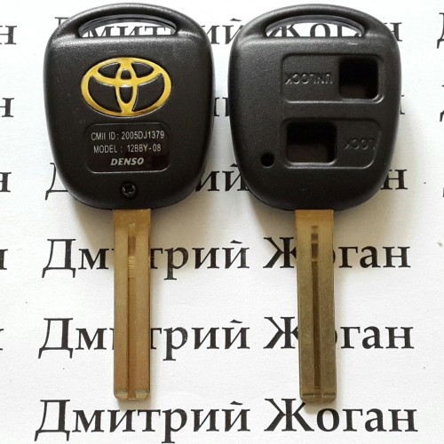 Корпус автоключа для TOYOTA (тойота) под 2 кнопки , лезвие TOY 48