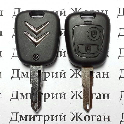 Корпус ключа для Citroen (Ситроен) 2 ― кнопки, лезвие NE73