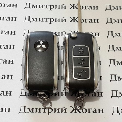 Корпус выкидного ключа Mitsubishi (Митсубиси) 3 - кнопки