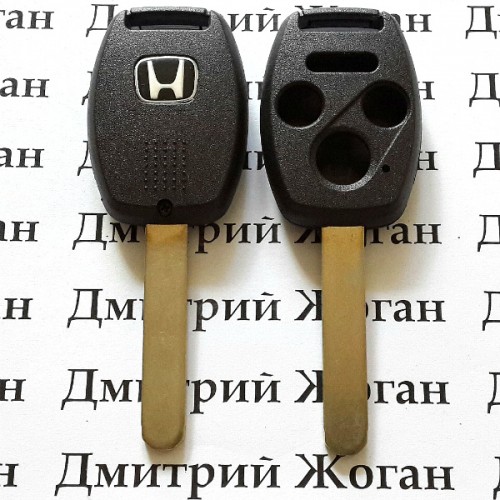 Корпус автоключа Honda (Хонда) - 3 кнопки + 1 кнопка (panic), лезвие HON66