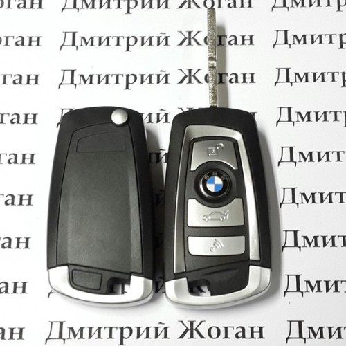 Корпус выкидного ключа для BMW (БМВ) 3 - кнопки, лезвие HU58