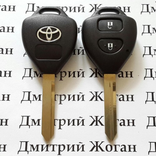 Корпус ключа Toyota Avensis, Auris, Yaris (Тойота Авенсис, Аурис, Ярис) 2 кнопки, TOY47