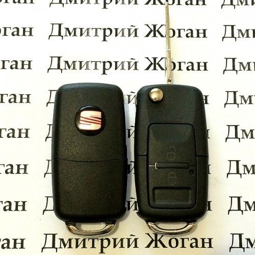    Корпус выкидного автоключа Seat (Сеат) под переделку - 2 кнопки, лезвие HU49
