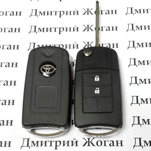 Корпус выкидного ключа Toyota (Тойота) 2 кнопки, лезвие TOY 43 (под переделку)