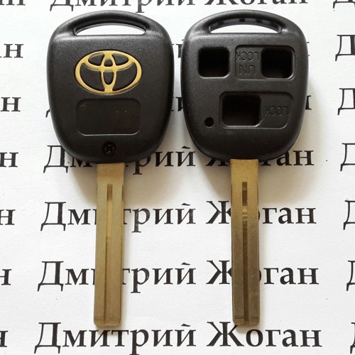Корпус автоключа для TOYOTA (Тойота) под 3 кнопки , лезвие TOY 40