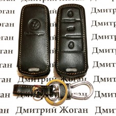  Чехол (кожаный) для смарт ключа Volkswagen (Фольксваген) 3 кнопки