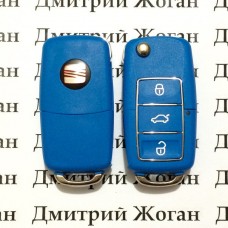 Корпус  выкидного ключа для Seat (Сеат) , 3 - кнопки, лезвие HU66 ,HU49