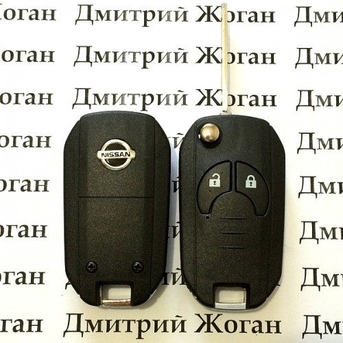 Корпус выкидного автоключа для Nissan (Ниссан) 2 - кнопки