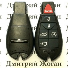 Корпус смарт ключа Chrysler (Крайслер)  5 кнопок + 1 (panic)