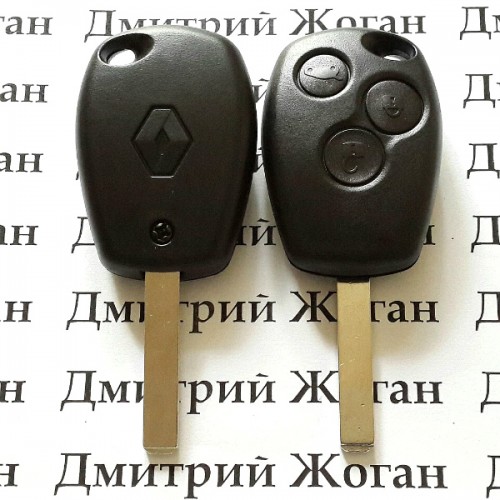                 Корпус для автоключа RENAULT Kangoo, Master (Рено Канго, Мастер) - 3 кнопки лезвие VA2
