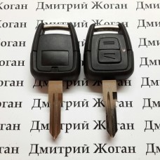 Корпус ключа для Opel Astra, Vectra (Опель Астра, Вектра),2 кнопки с лезвием HU46P