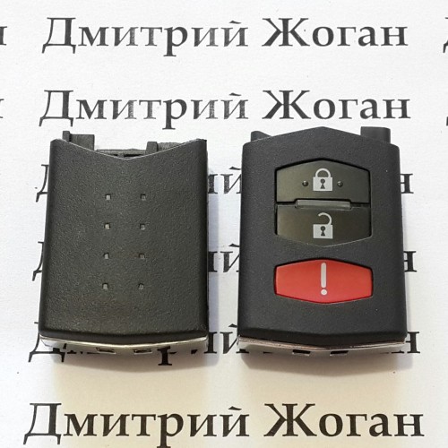Нижняя часть выкидного ключа Mazda 3, 5, 6, CX5, CX7  (Мазда) 2 + 1 (panic)  кнопки