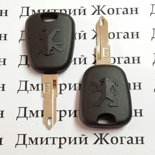 Ключ для Peugeot (Пежо) лезвие NE73, с чипом ID46/433MHZ