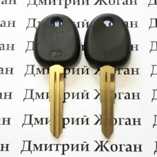 Ключ для Hyundai (Хундай) левый с упором (L), с чипом ID46