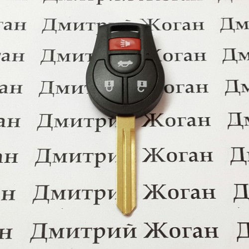 Автоключ для NISSAN ROGUE (Ниссан Роуг) 3 - кнопки + 1 кнопка (PANIK), чип ID46, 315MHz