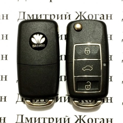Корпус выкидного ключа Daewoo Leganza, Matiz, Lanos (Дэу Ланос, Леганза, Матиз) 3 - кнопки