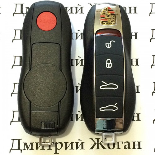 Корпус смарт ключа для Porsche Panamera, 911(Порше Панамера) 4+1 кнопкa