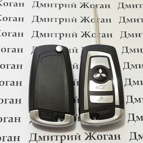 Корпус выкидного ключа Mitsubishi (Митсубиси) 3 - кнопки