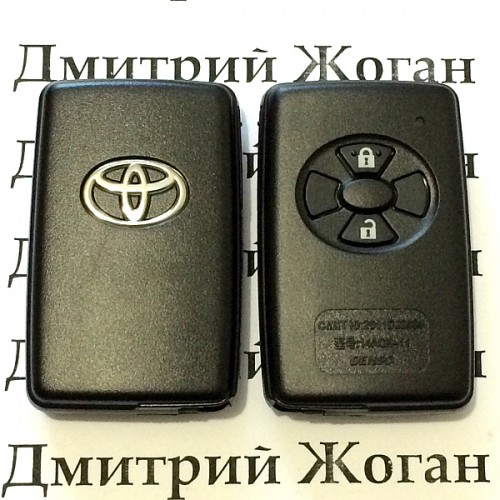 Смарт ключ для Toyota Corolla, Yaris, RAV4, Auris (Тойота Королла, Ярис, РАВ4, Аурис) 2 кнопки, chip 4D, P1:94, 433 MHz