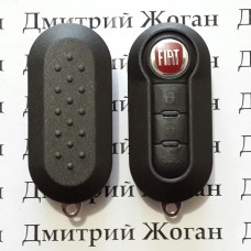     Корпус выкидного автоключа для Fiat 500  Punto, Doblo, Ducato, Fiorino, Grande Punto, Punto Evo, Punto, Qubo (Фиат Пунто, Добло, Дукато, Фиорино, Гранде Пунто, Пунто Эво, Пунто, Кубо) 3 - кнопки с лезвием SIP22